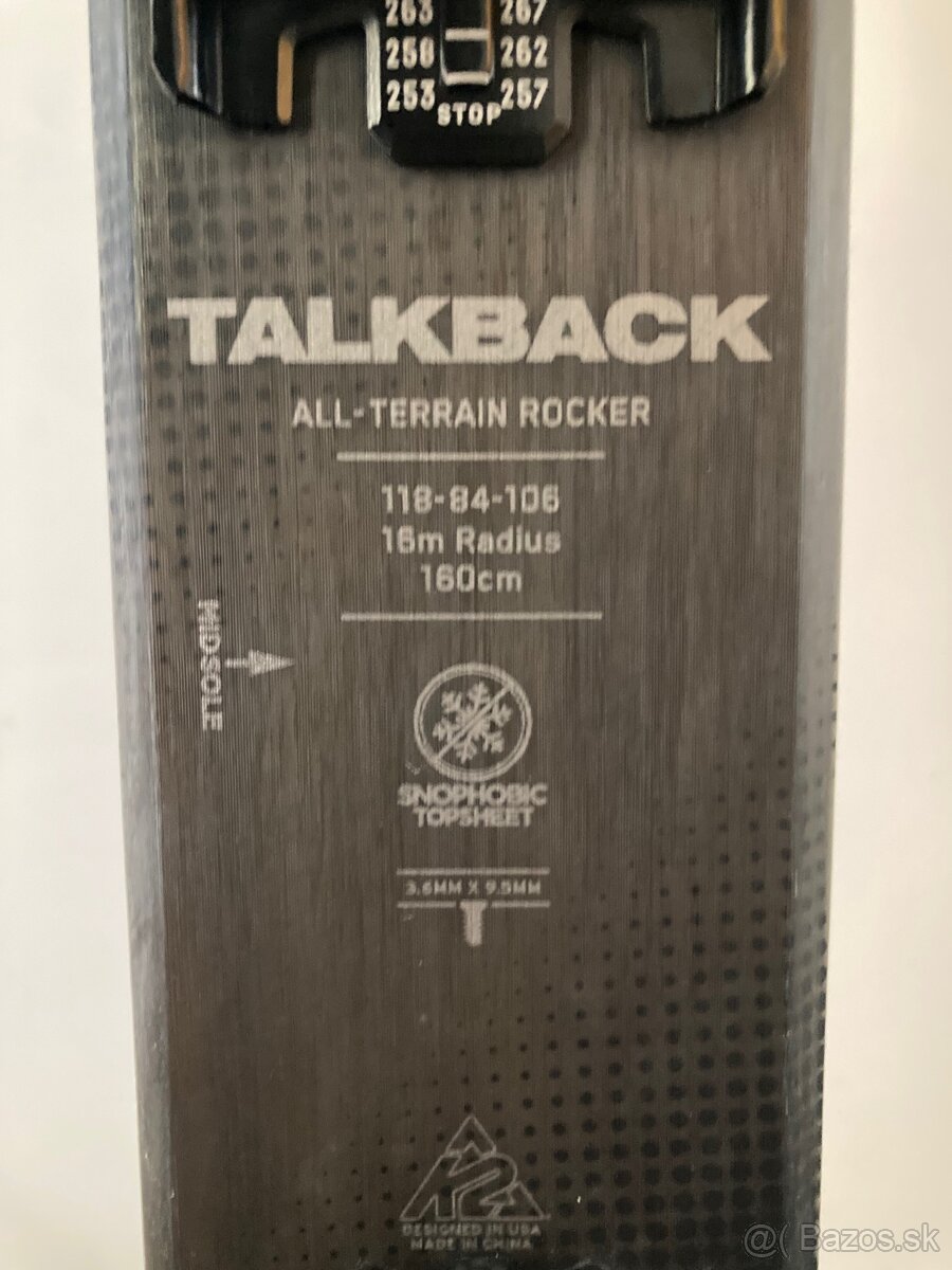 Skialpovy set K2 Talkback 84 160cm