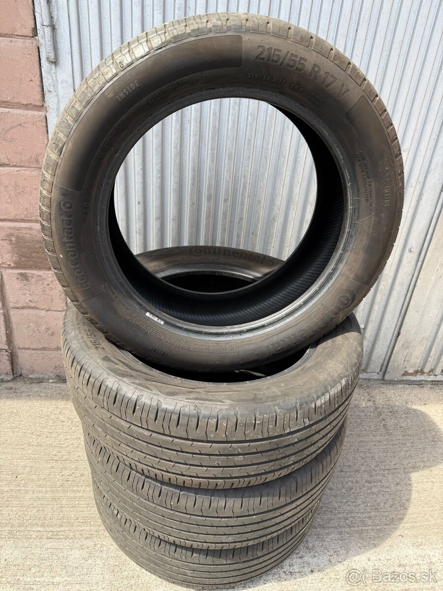 Letne pneumatiky CONTINENTAL 215/55 R17