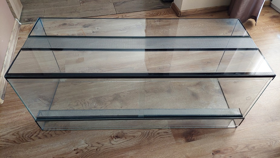 2ks terárium 100x40x40 4mm sklo