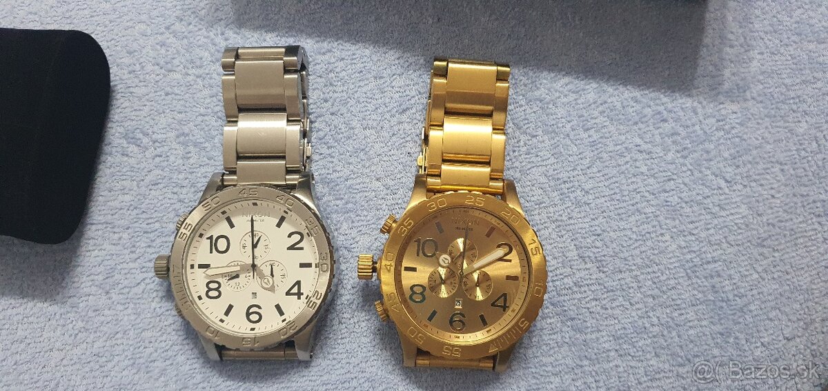Nixon Zlaté hodinky aj strieborne veľká nad 5cm priemer