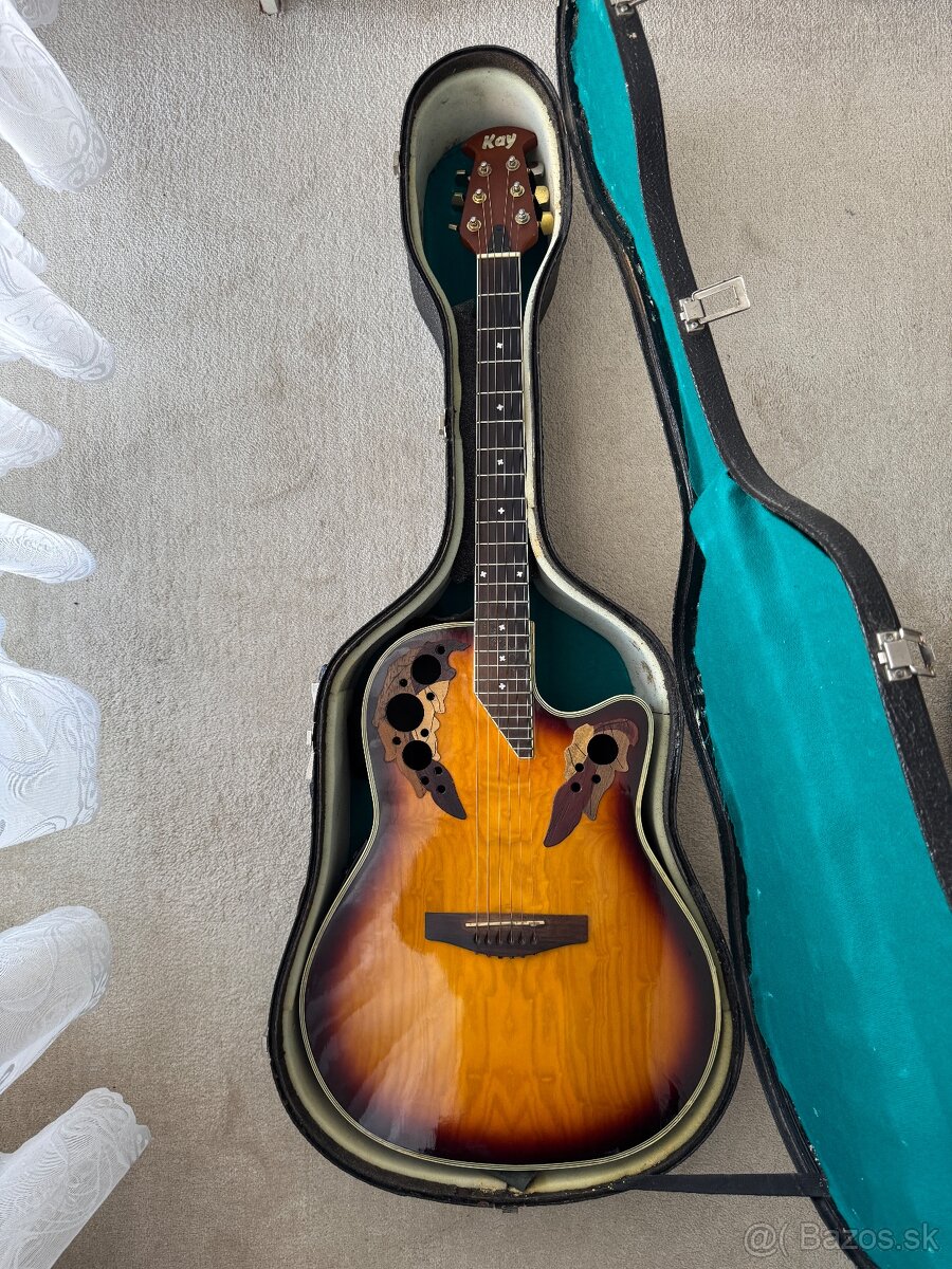 Elektroakustická gitara Kay Ovation style / možná výmena