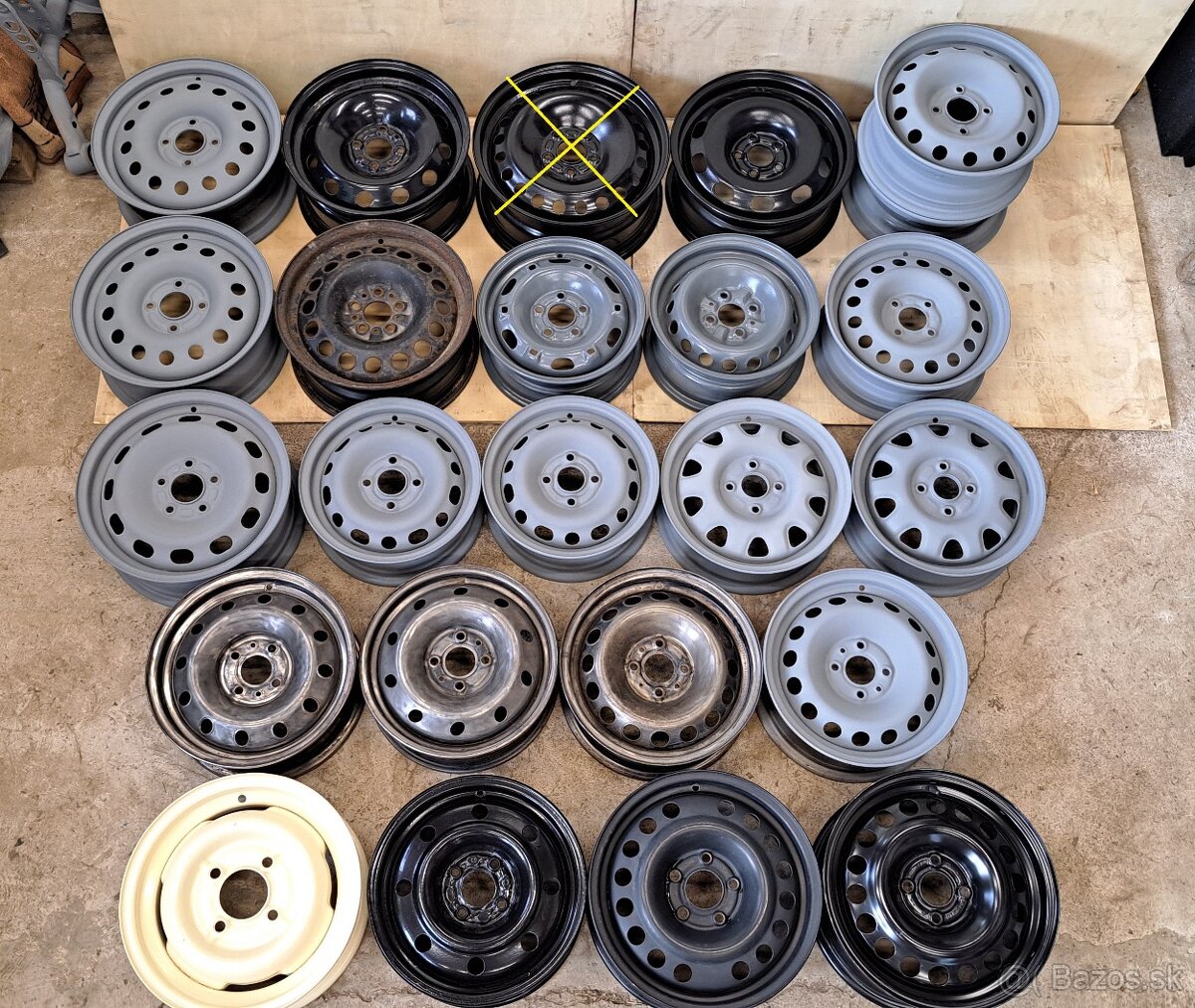 PLECH. DISKY PO 1 KUSE - ŠKODA, FIAT, PEUGEOT, FORD,RENAULT,