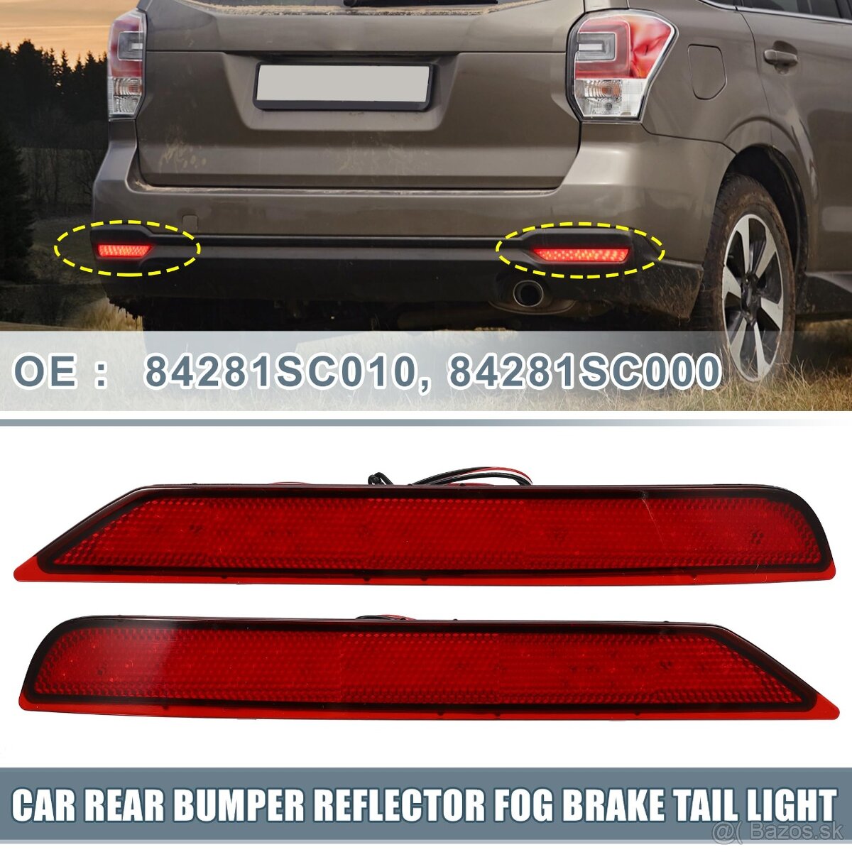 Reflektory do zadného nárazníka Subaru Forester