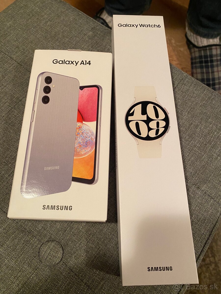Samsung Galaxy A14 a Galaxy Watch 6