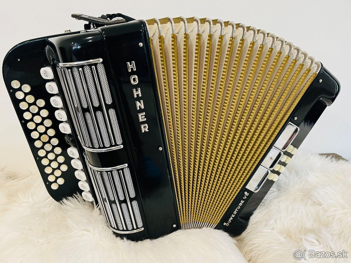 Predám nemeckú heligónku Hohner Overture V 5 hlasná, CF + po