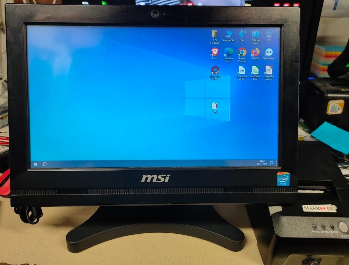 MSI All-in-One dotykový + USB termo tlačiareň