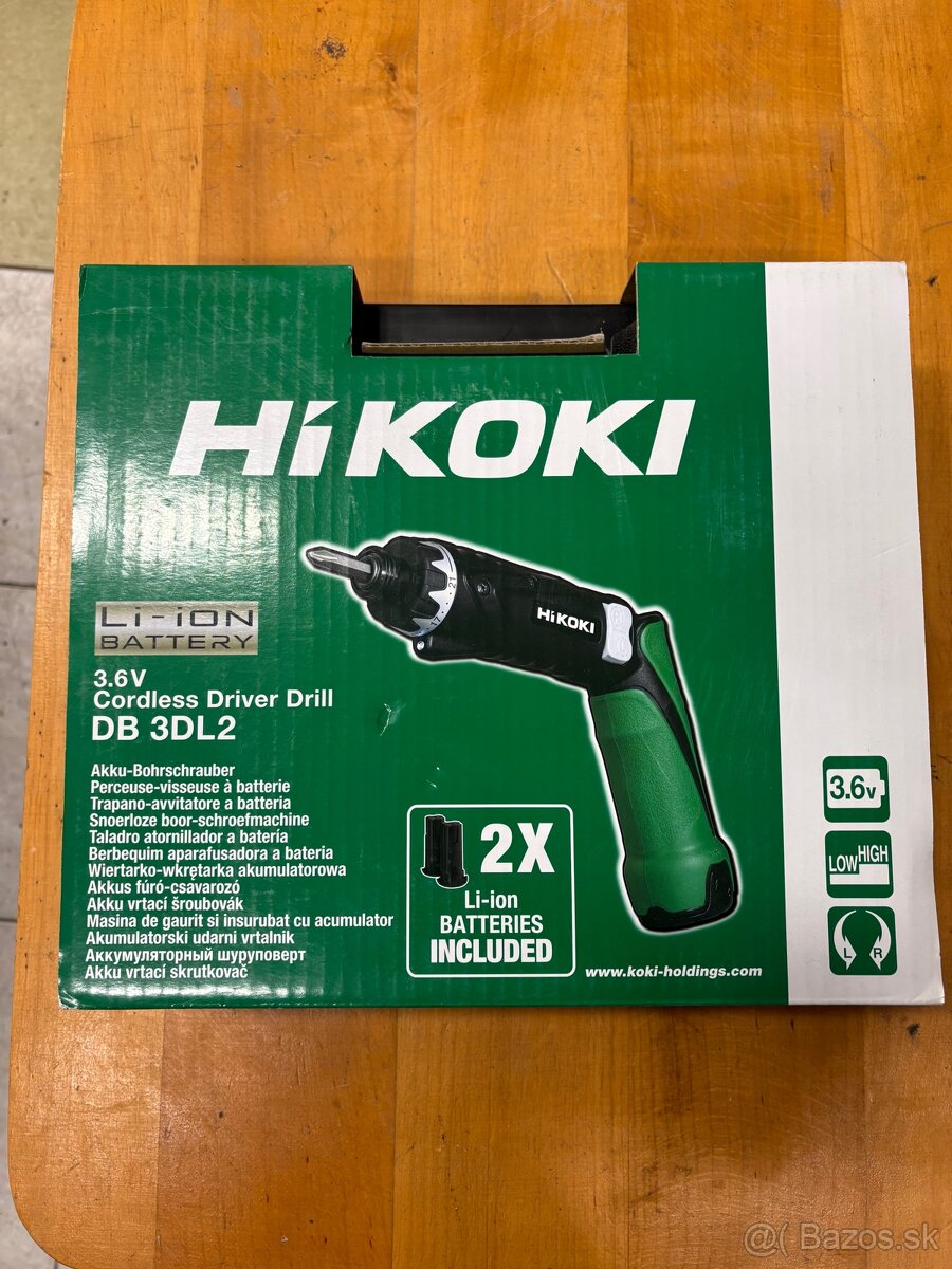 Akumulátorový skrutkovač HIKOKI DB3DL2