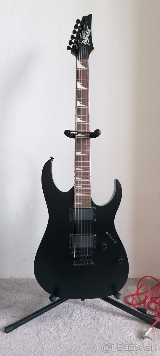 Elektrická gitara Ibanez GRG121DX Black Flat
