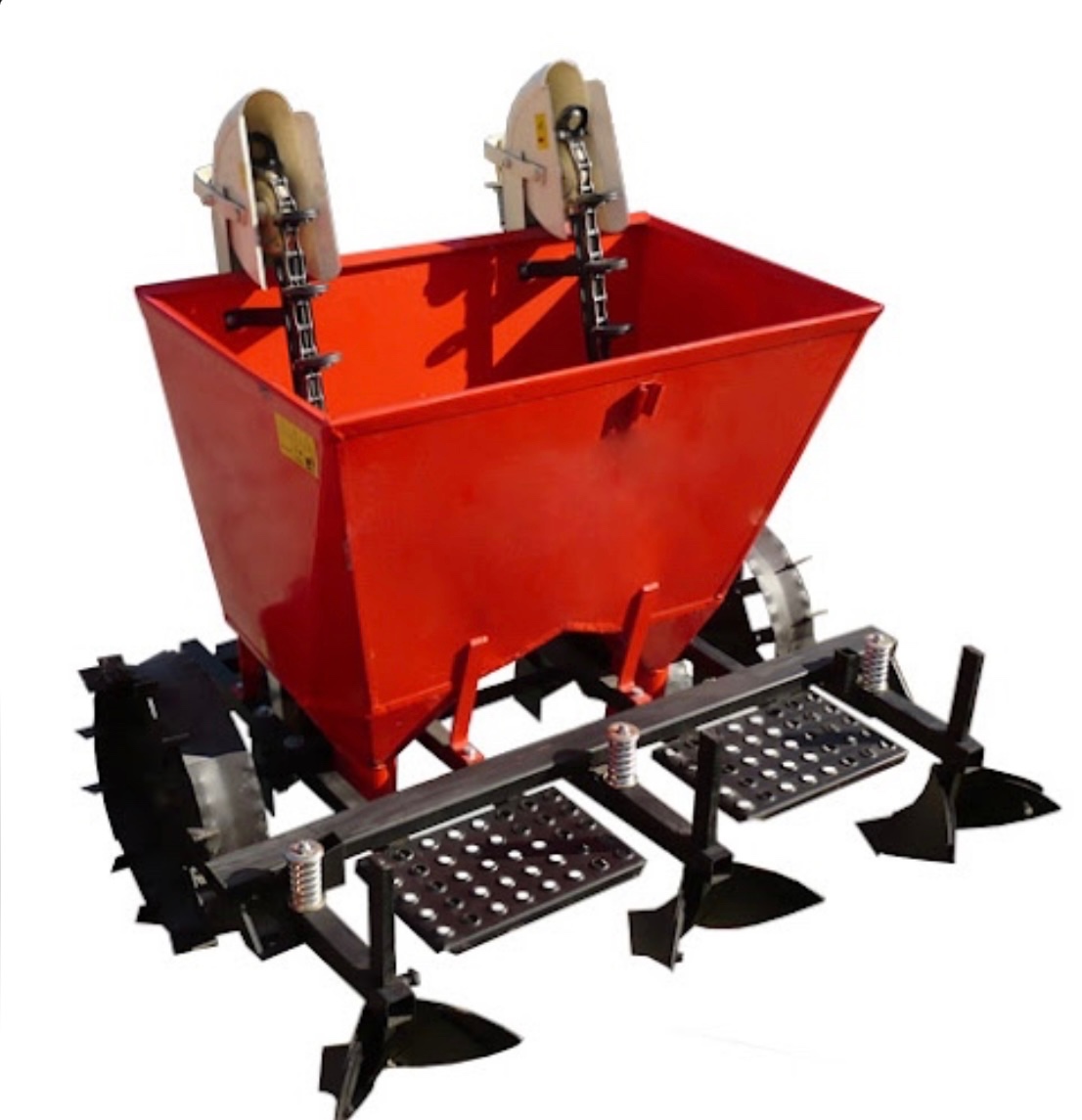 Dvojradkový sadzač za traktor