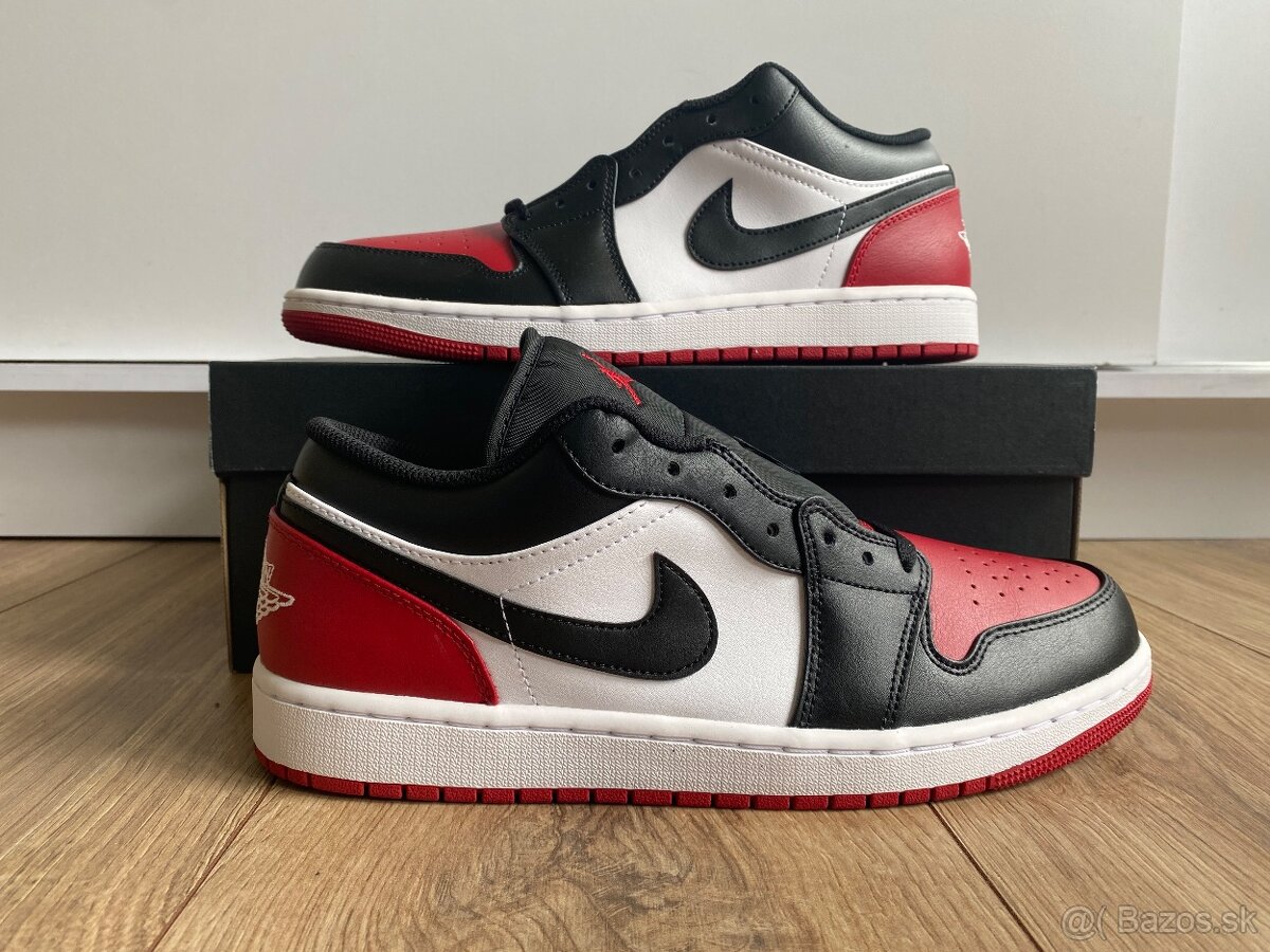 Air Jordan 1 Low Black/White/Varsity Red
