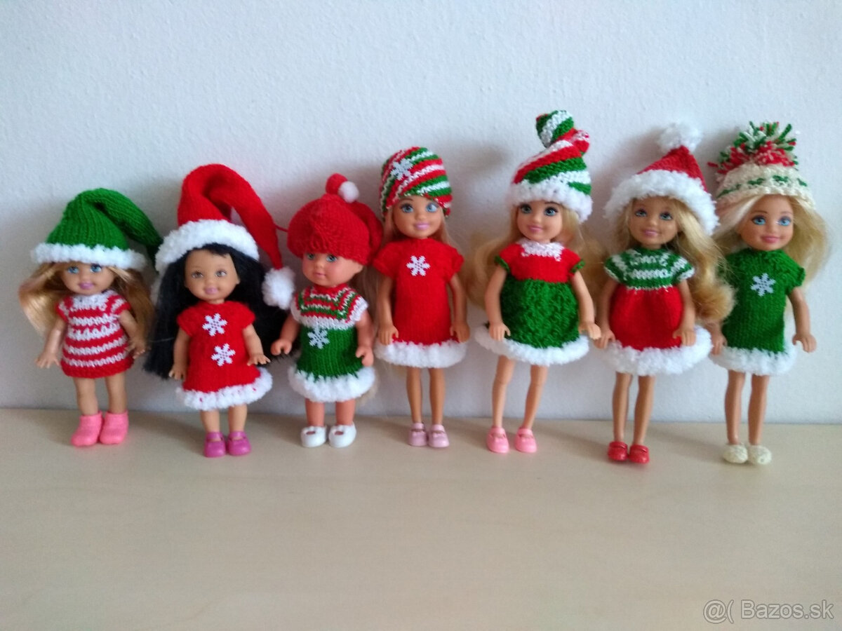 šaty pre rôzne bábiky barbie ken chelsea kelly stacie