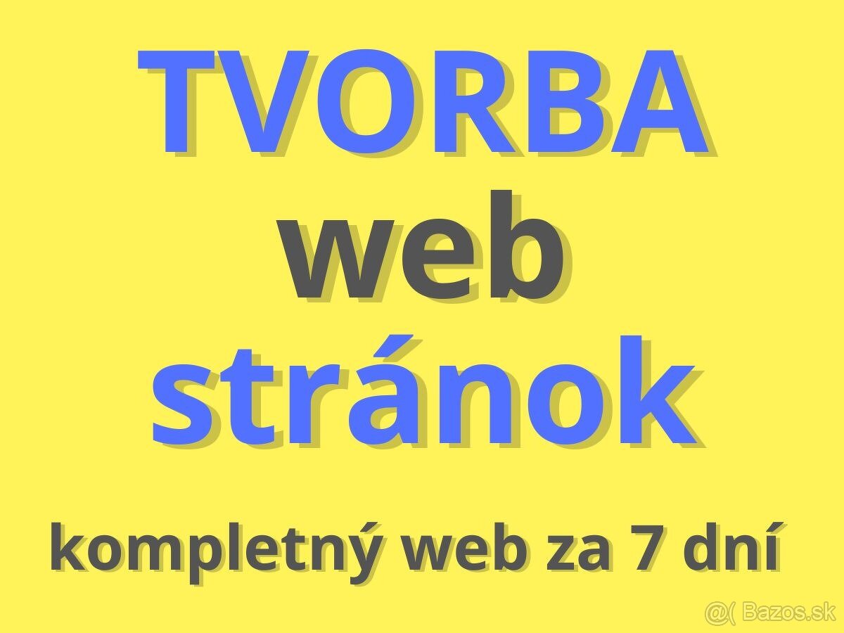 Tvorba web stránok na mieru