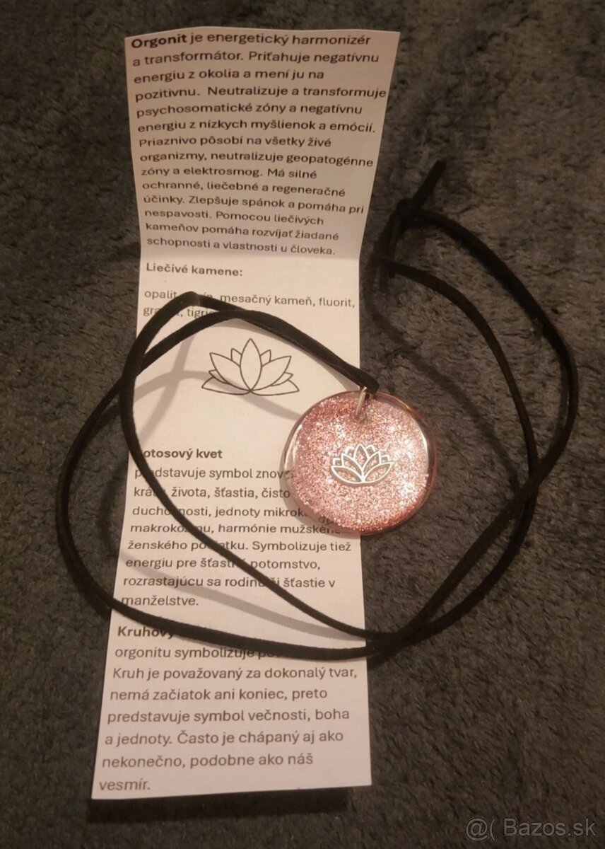 Orgonit s prírodného kaučuku (handmade)