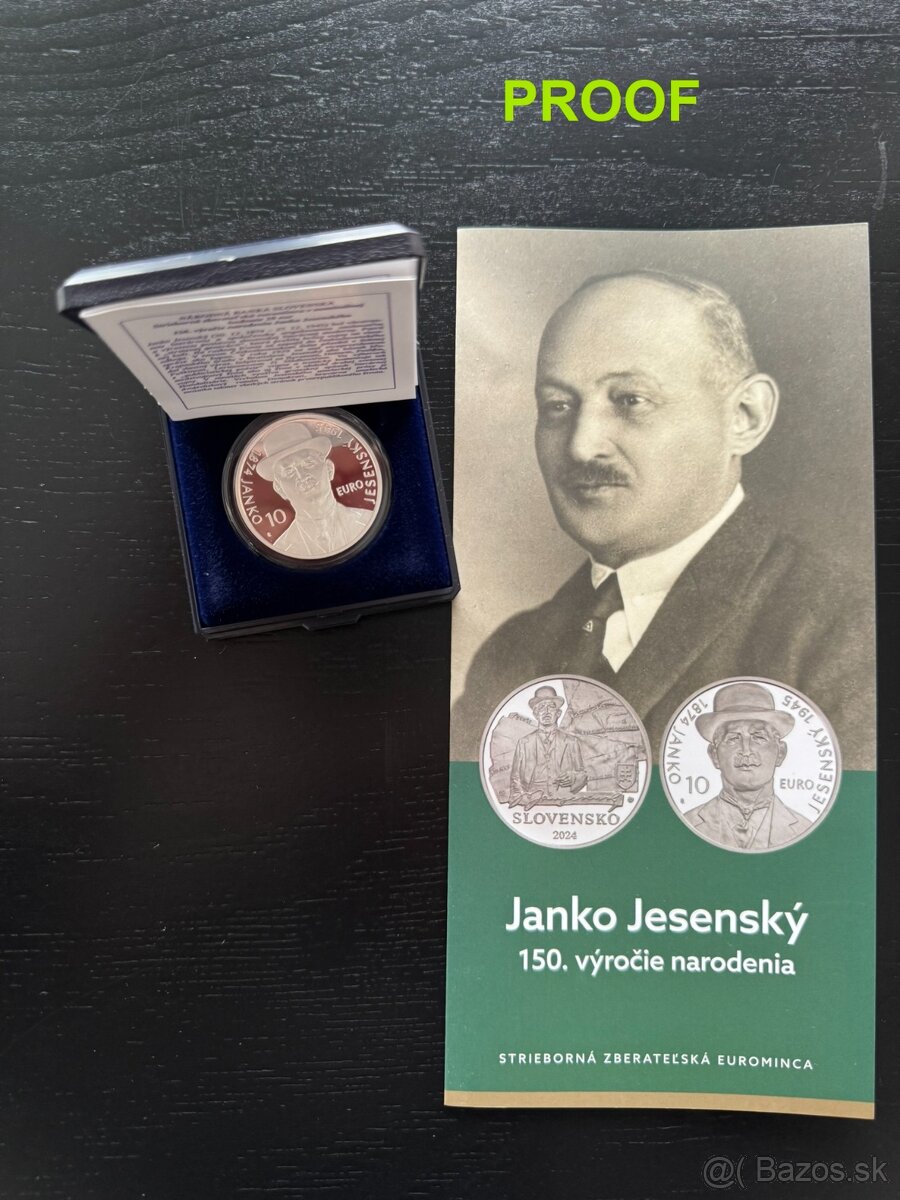 Strieborna minca Janko Jesenský