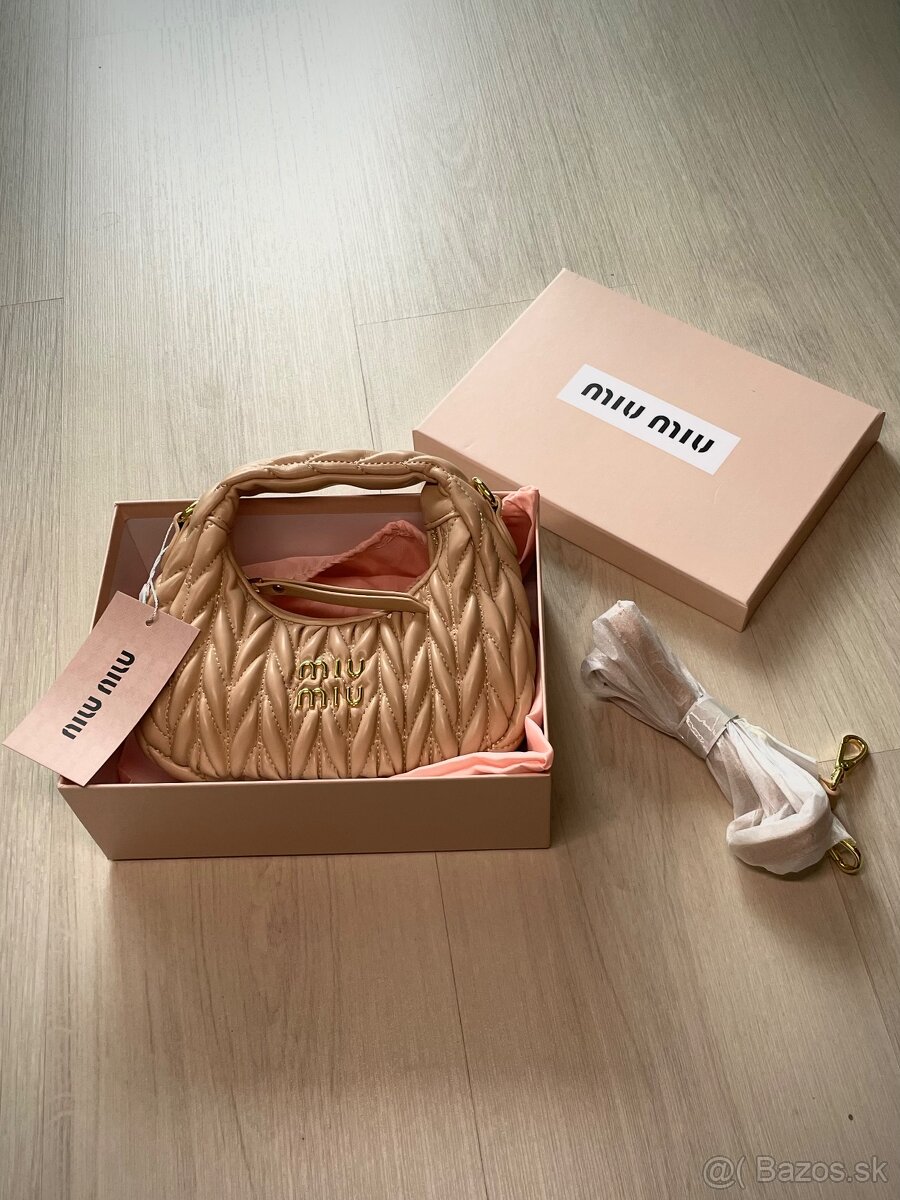 Marhuľová (apricot) miu miu kabelka wander mini