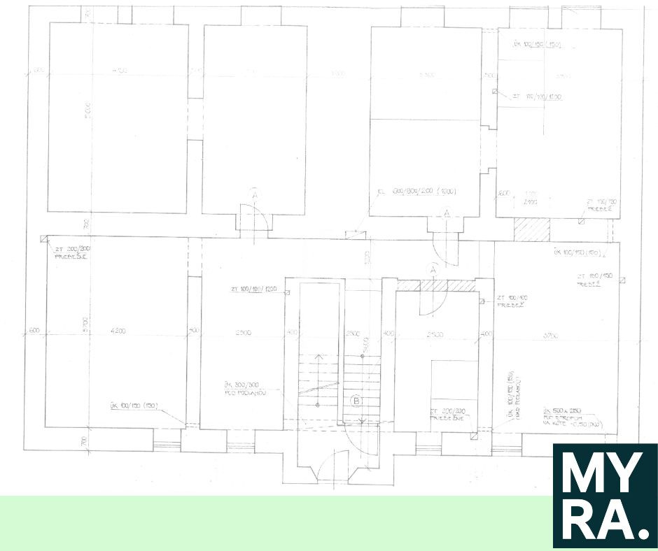 Nebytové priestory Vodná ulica, centrum mesta, 170 m2