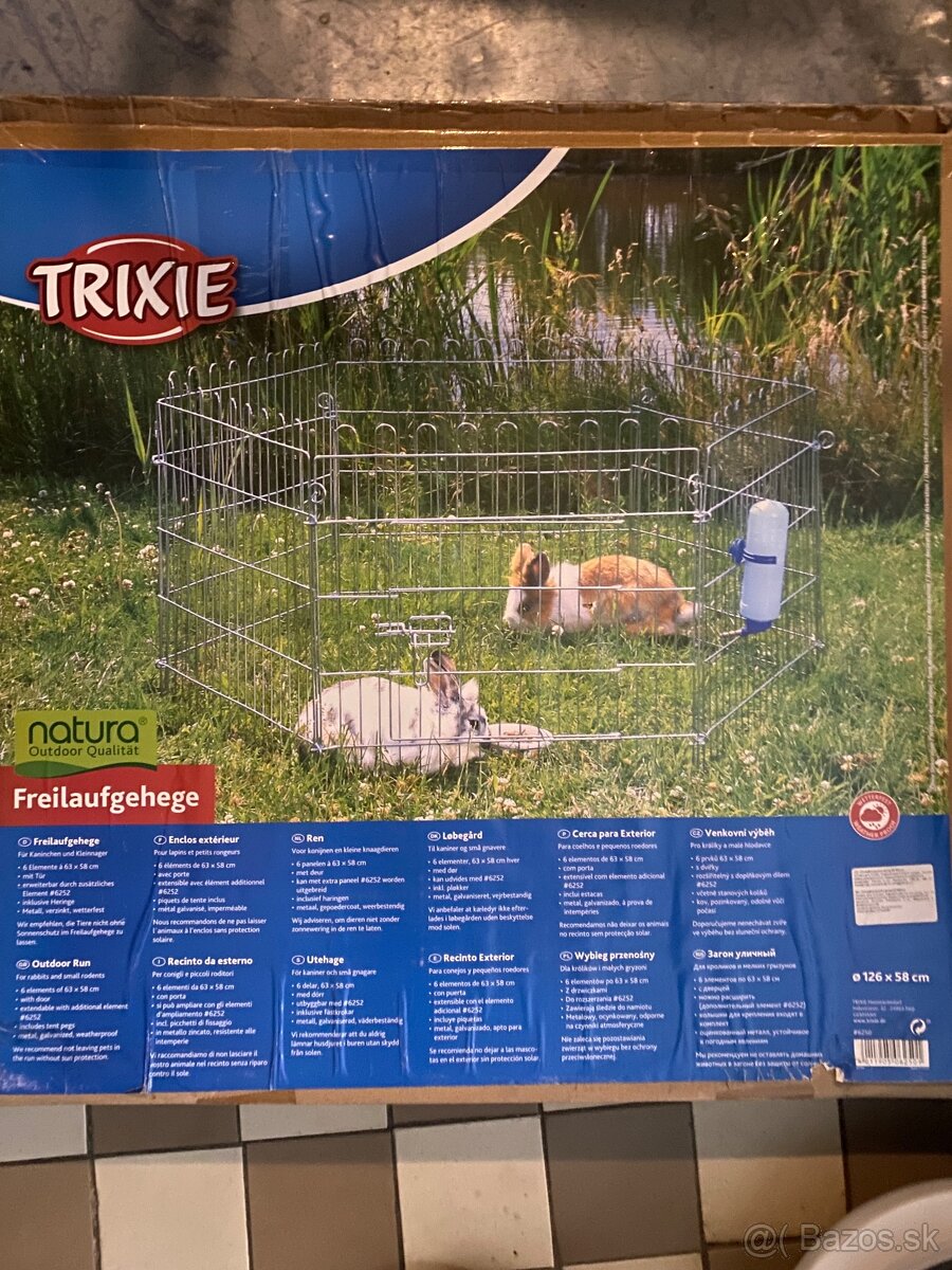 trixie - ohradka, výbeh- uzavretý 126x58 cm