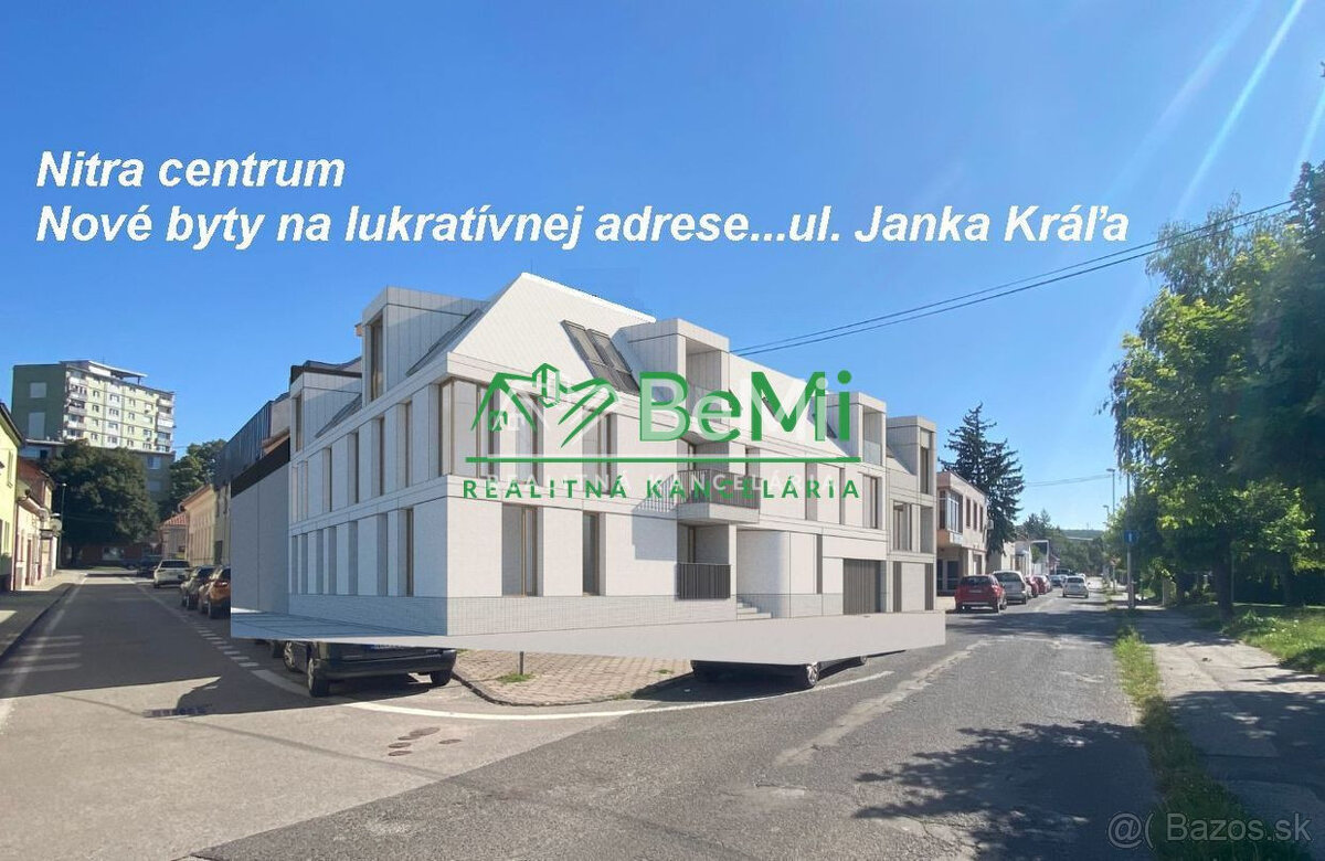 Nitra Centrum ul. Janka Kráľa novostavba 2,3 izbové byty