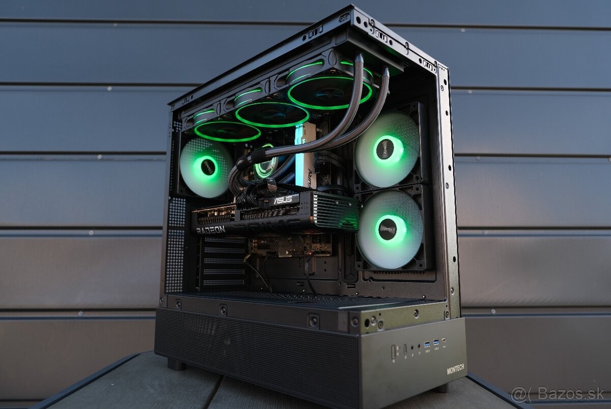 Herný PC, Ryzen 7 7800X3D, RX 9070XT, 32GB RAM, SSD