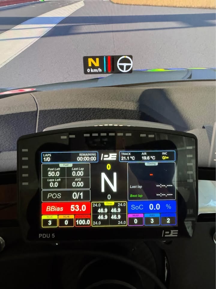 PE Simracing Dashboard 5’’