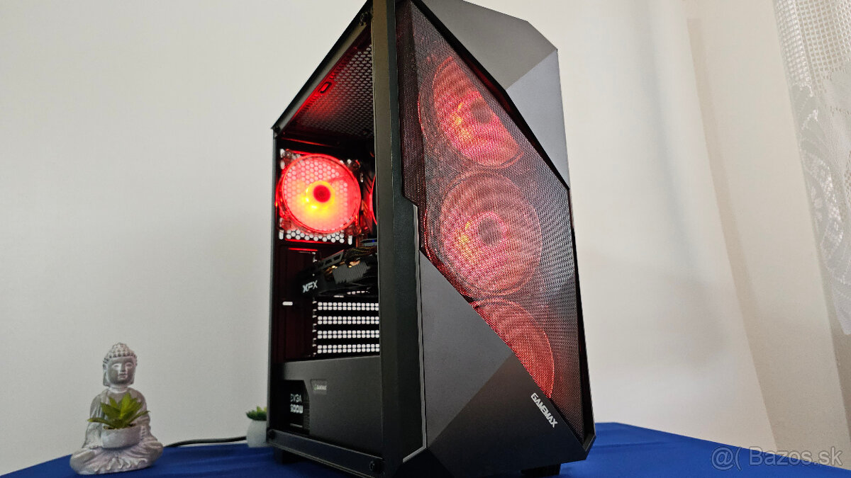 PC Zostava Ryzen 5 5600X + Grafika RX 580 + M.2NVMe 1TB ssd