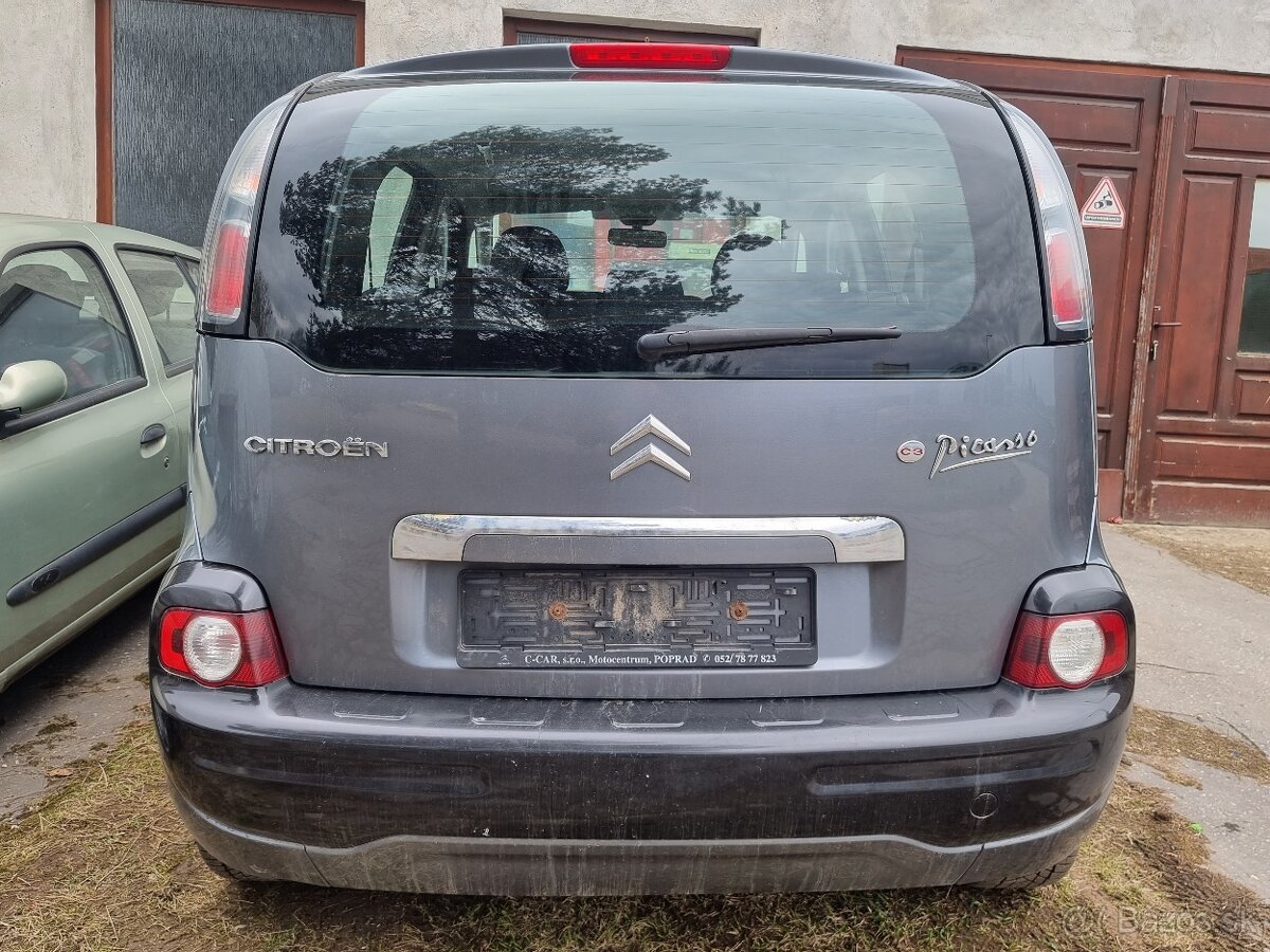 Citroen C3 Picasso kufrové dvere