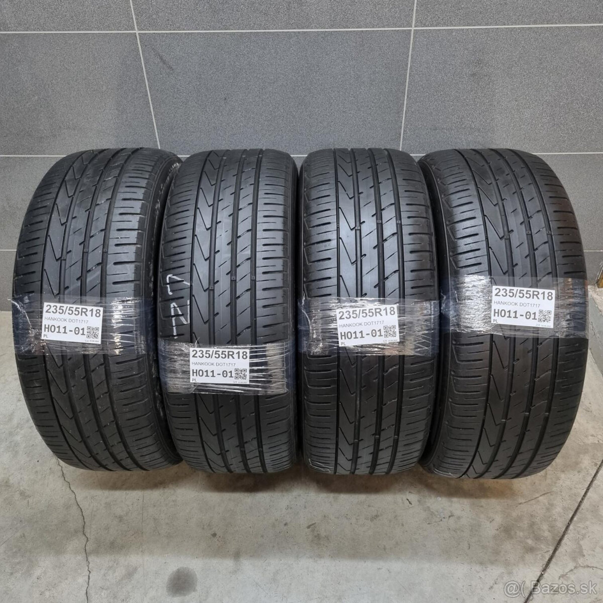 Letné pneumatiky 235/55 R18 HANKOOK DOT1717