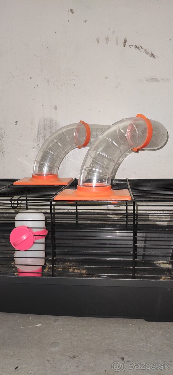 Klietka pre škrečka s tobogánom