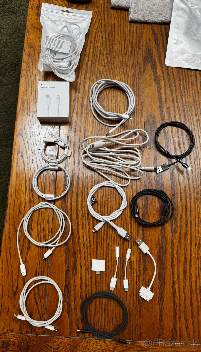 Apple rozne kable a redukcie