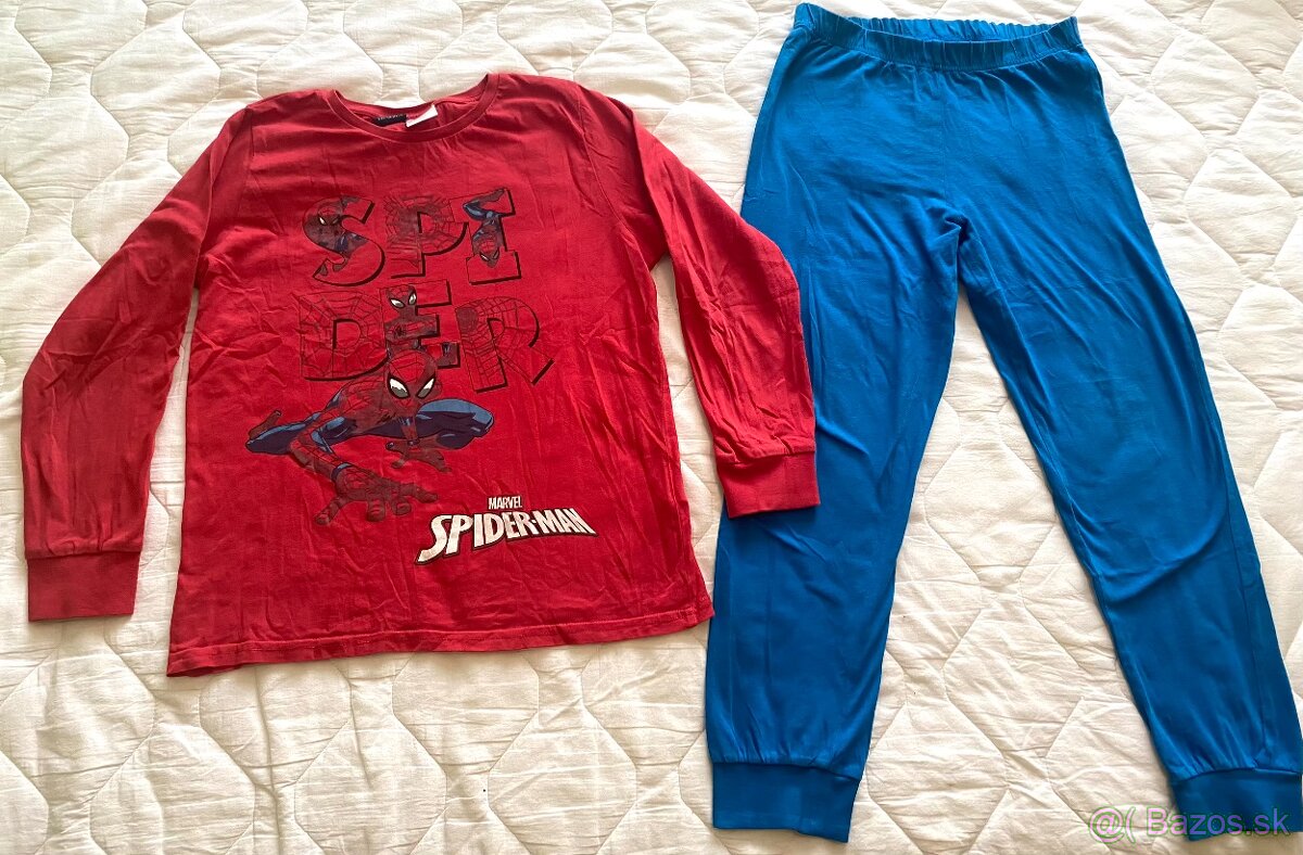 Spiderman pyžamo, 8-9 rokov, 128-134 cm
