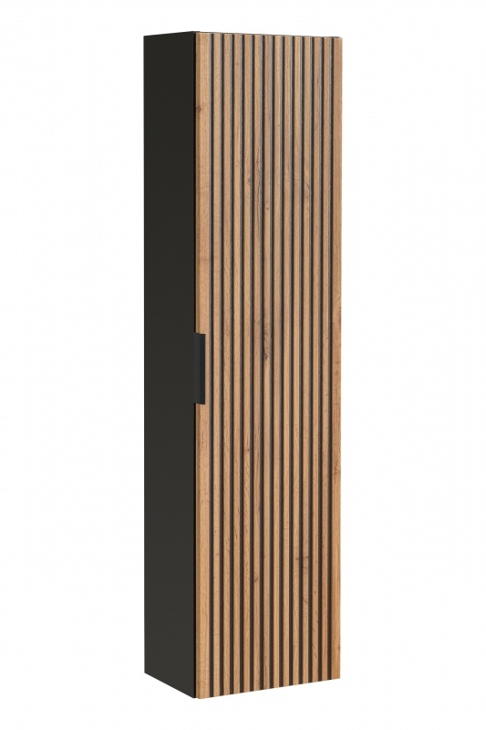 Kuplenova zavesna skrinka Xilo Black Wotan 80-01-D-1D