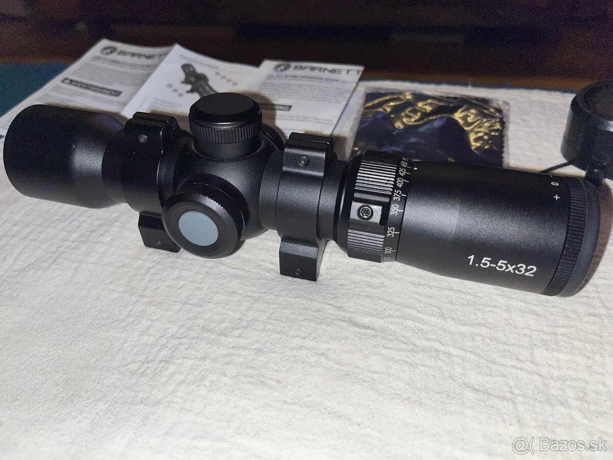 Puškohľad BARNETT 1.5-5x32 Adjustable Illuminated Scope