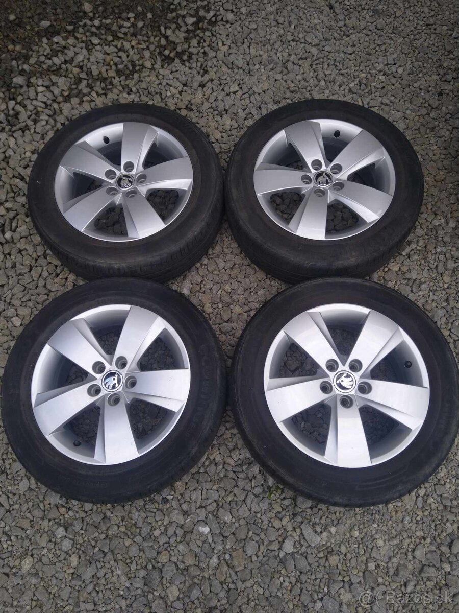 15" FABIA 3,VW,SEAT + letné pneu.