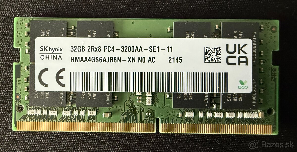 SK Hynix 32GB DDR4 pre laptop