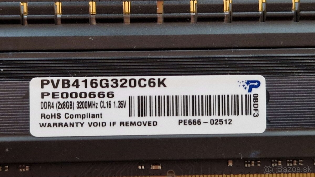 16gb ram (2x8) viper pvb416G320C6K