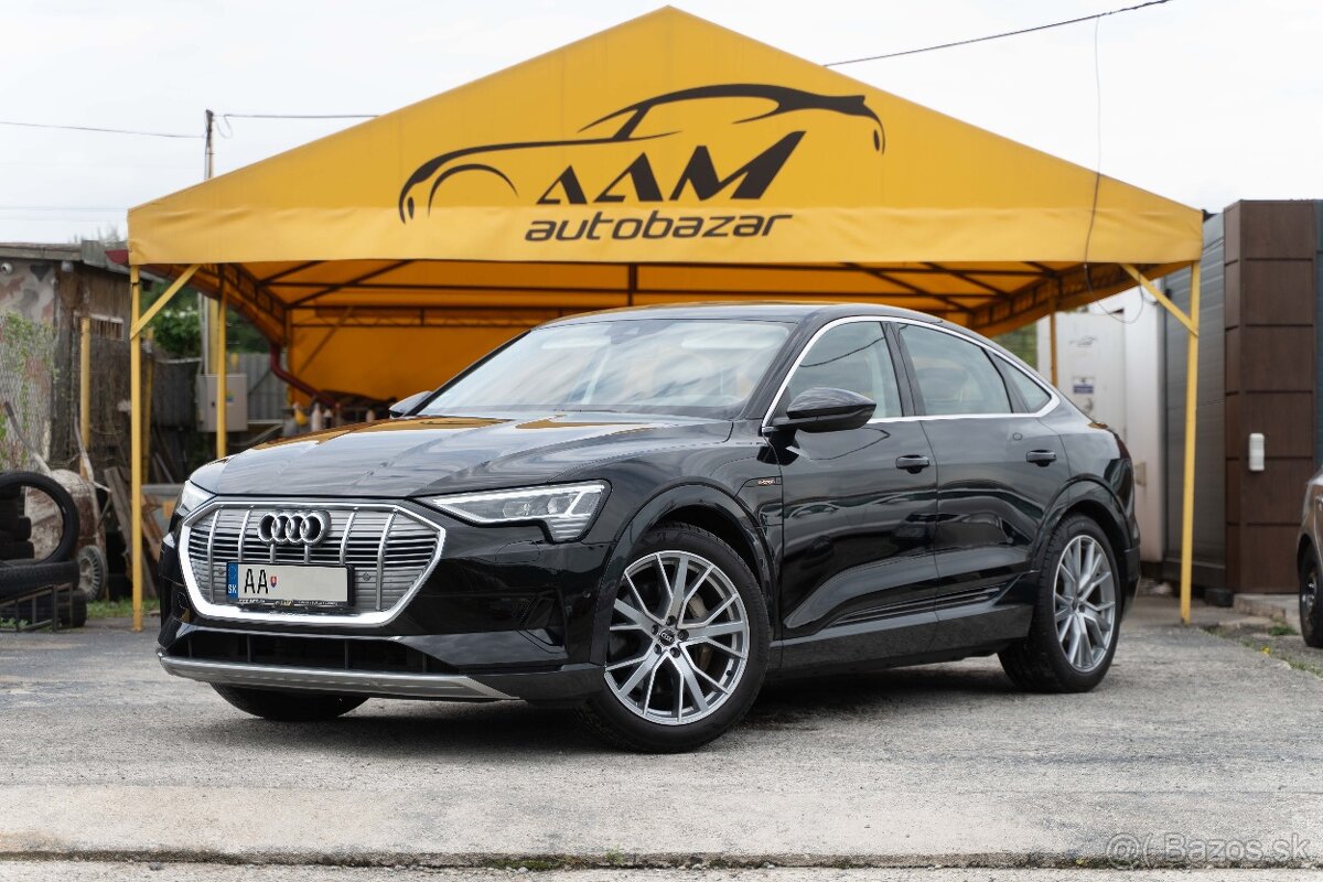 Audi E-tron 55 Sportback -LEN 24tis.km- NEBÚRANÉ