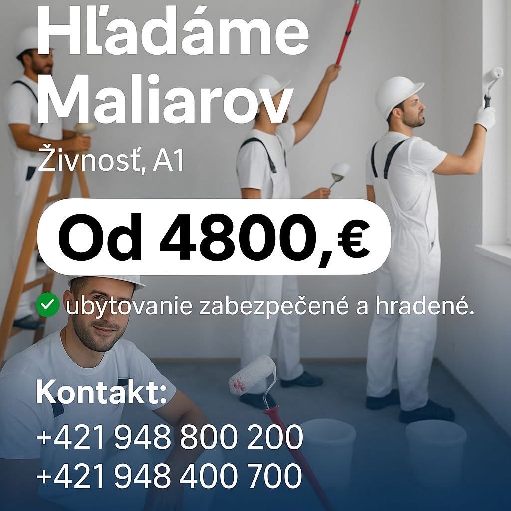 Hladame maliarov zwickau Nemecko