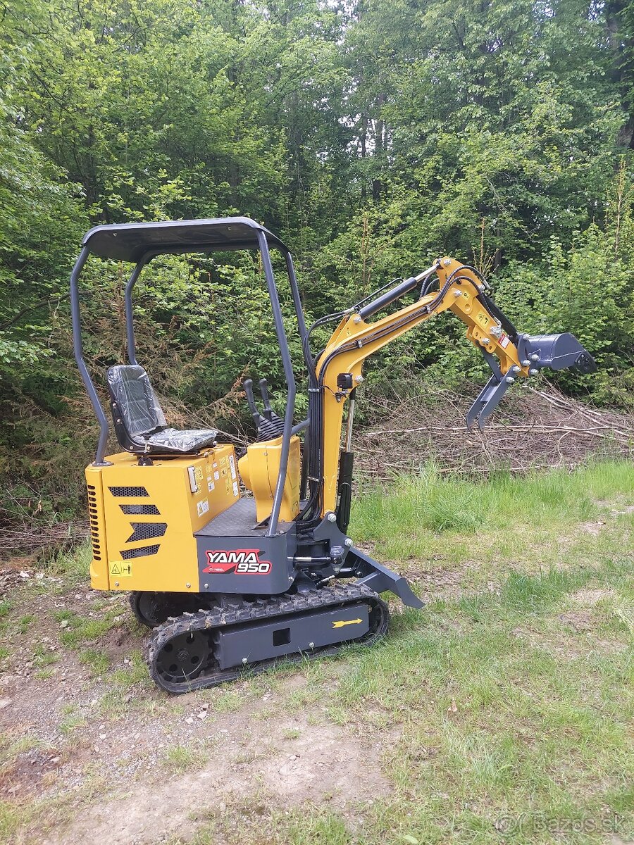 Predám minibáger s mimoosým kopaním YAMA 950 RS.