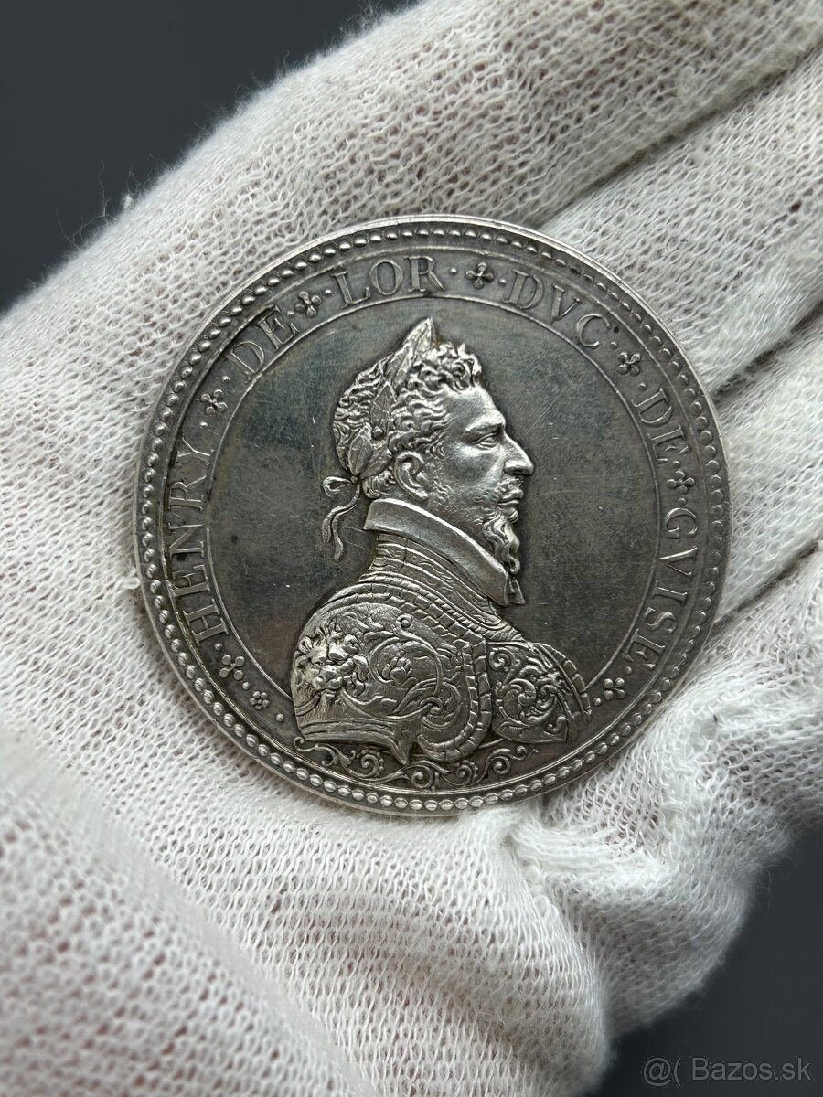 Strieborná medaila Charles III de Lorraine,