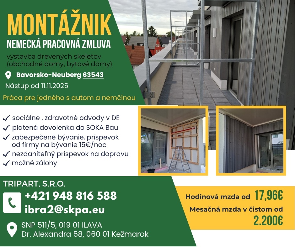 Montáž drevo stien a komponentov. NEMECKO.