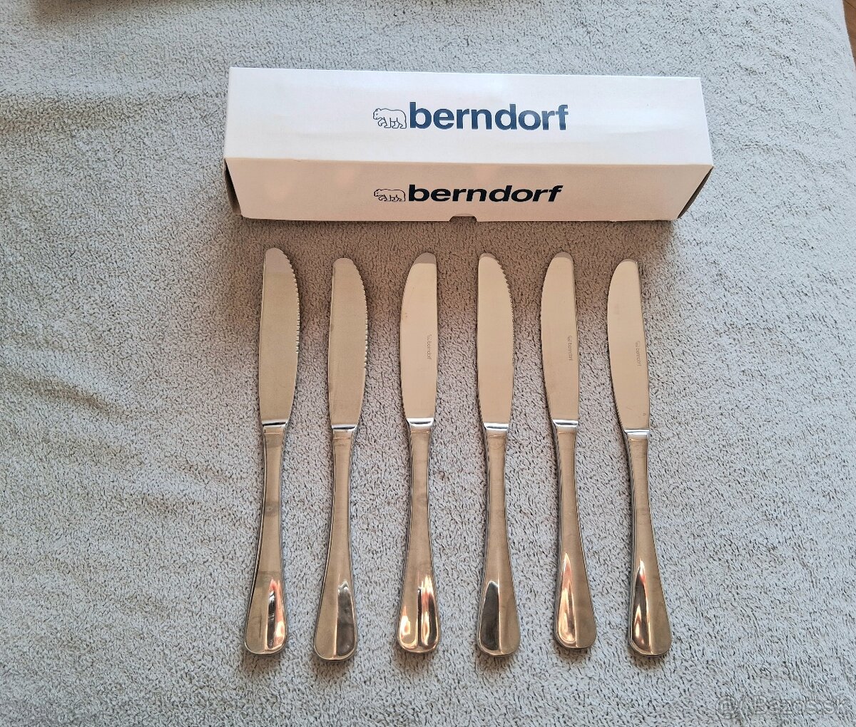 Príborový nôž Berndorf Sandrik Casino ako nový 6 kusov