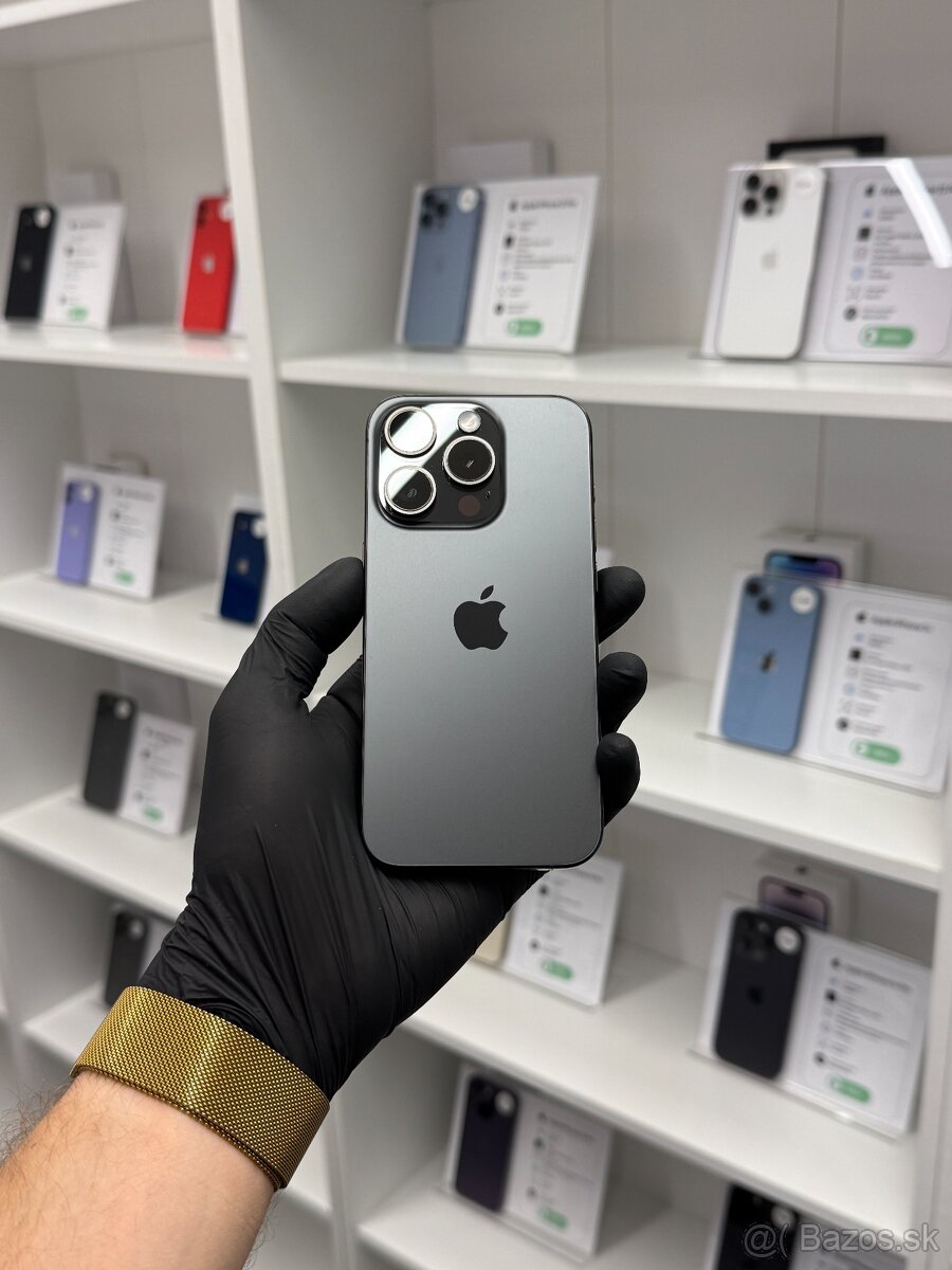 ZÁRUKA 2 ROKY /  Apple iPhone 15 Pro 128GB Black Titanium