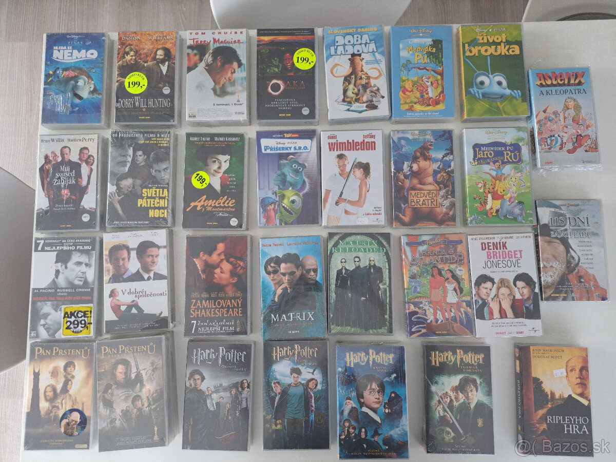 Nové VHS originálne filmy (videokazety)