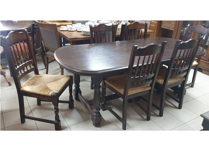 Jedálenský stôl 195cm x 90cm s 6x stolička