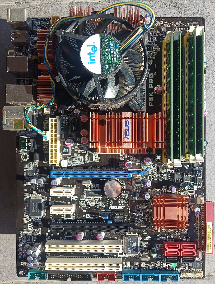 Doska ASUS P5K PRO, CPU Xeon E5450 3.0GHz, 8GB DDR2 RAM