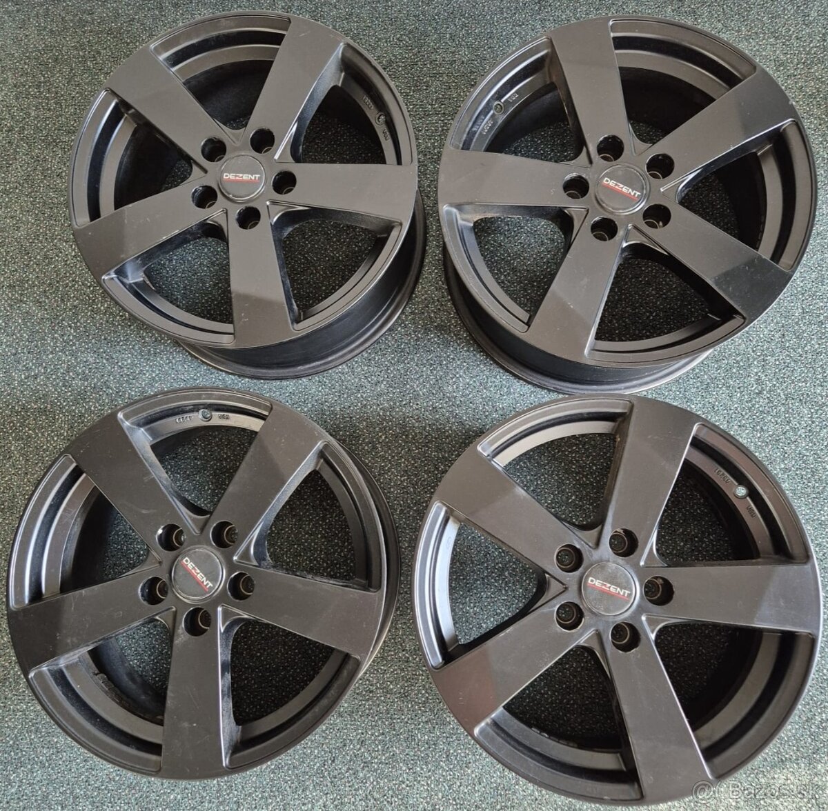 Alu disky 5x114,3 r17 čierne