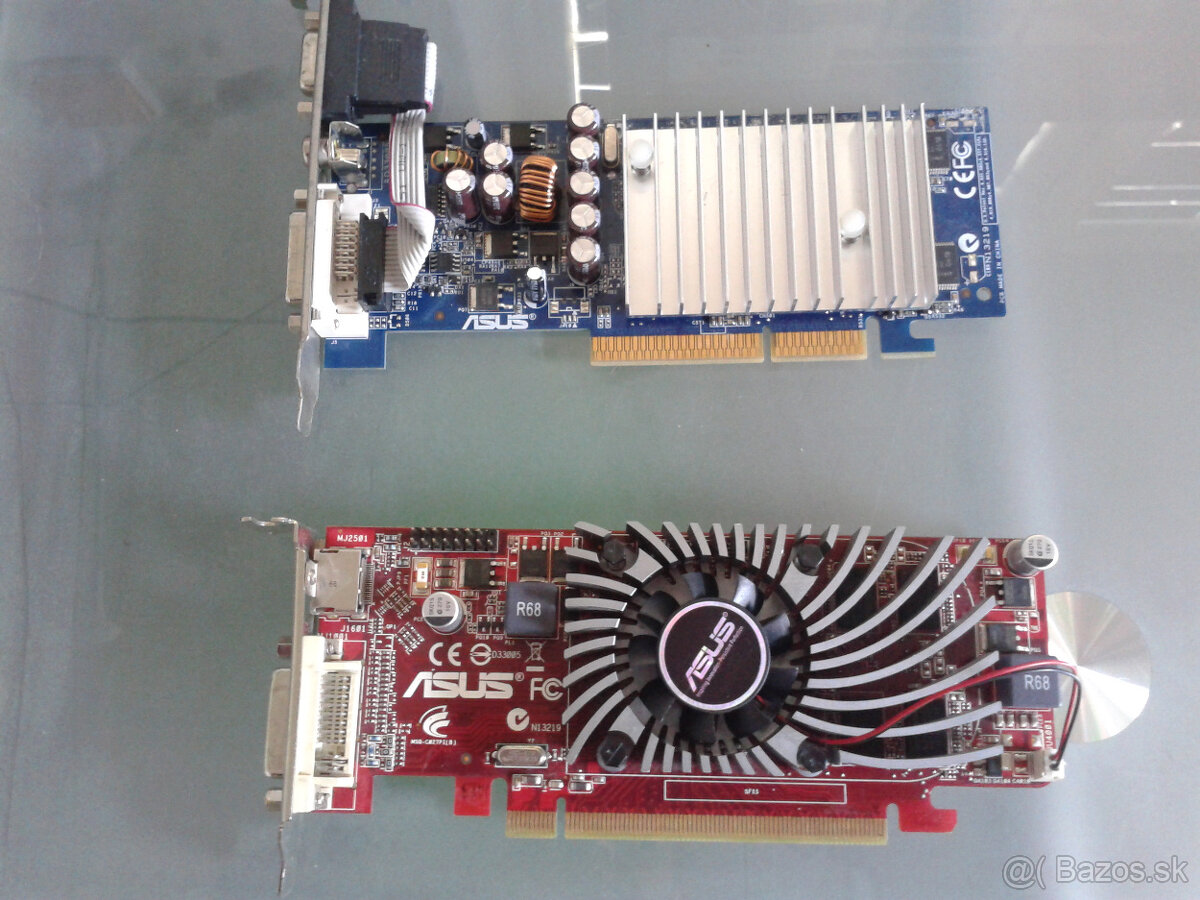 nvidia gt 6200 agp a ati 5450 pcie lowprofil za 10e kus