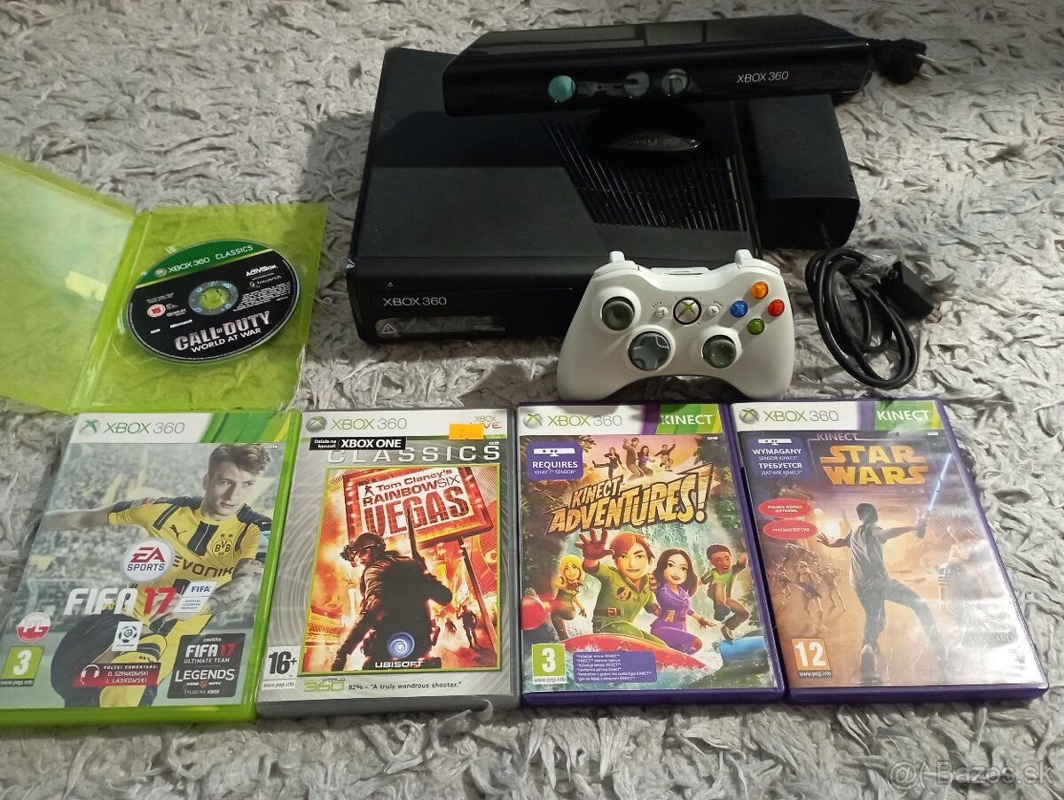 XBOX 360 SLIM 4GB + kinect