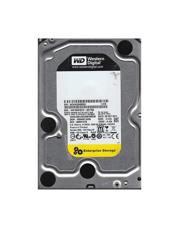 1TB Wester Digital RE4 7200rpm SATA 3,5"