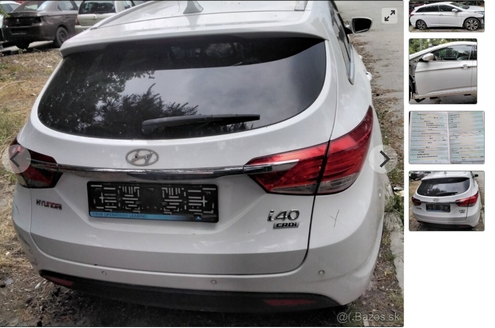 HYUNDAI i40 CW 1.7 CRDi 2015 predám PIATE DVERE KOMBI, MOTOR
